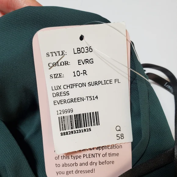 NWT Lovely Adjustable Strap Wrap Bodice Maxi Dress Evergreen Sz 10 - Picture 6 of 15